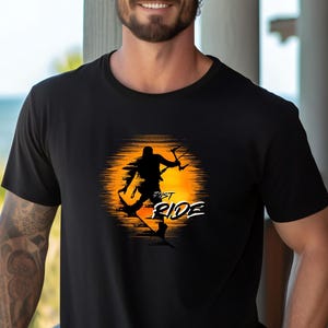 Kitesurfing Just Ride T-Shirt - Kitesurf Shirt -  Kite Surf Tee - Kiteboarding Gift fot Him or Her