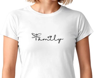 Dragonfly Family Graphic Tee - Minimalist Women's T-Shirt
