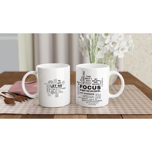 Focus Mindset Coffee Mug, Inspirational Gift image 4