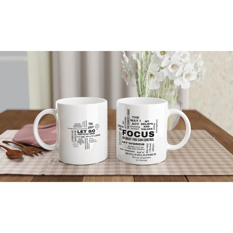 Focus Mindset Coffee Mug, Inspirational Gift image 4