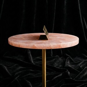 Rose Quartz Table Top: Natural Crystal Slab, Luxury Decor image 3