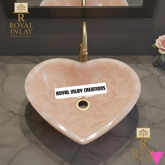 Rose Quartz Vessel Sink: Luxury Spa Bathroom Decor