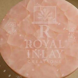 Rose Quartz Table Top: Natural Crystal Slab, Luxury Decor image 11