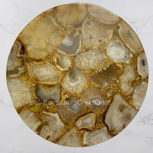 Agate Table Top, Agate Coffee Table, Stone Dining Table, Round Coffee Tables, Agate Stone Top coffee table, Agate Table, Amethyst Table Top