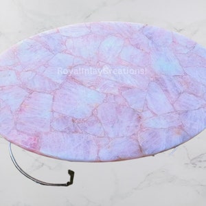 Rose Quartz Table Decor - Natural Pink Crystal Stone Centerpiece for Home, Healing, Meditation & Gift