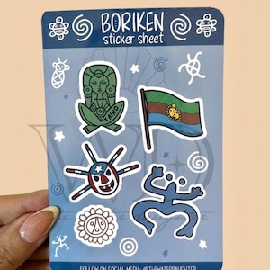 Boriken Sticker Sheet | Taino | Utuado, Puerto Rico