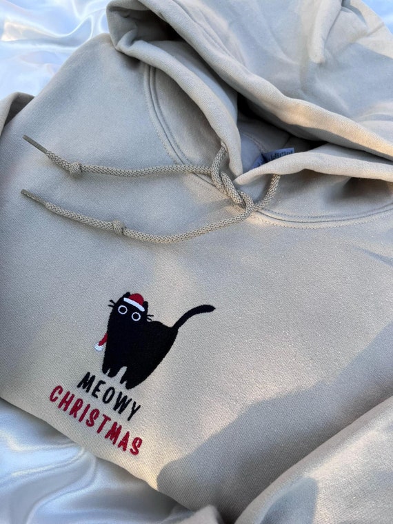 Sudadera Gris Sudaderas NavideÃ±as Bordadas Sudaderas De Navidad