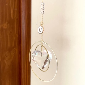 Attrape-soleil personnalisable Suncatcher Amour Amitié  - Cadeau original pour la maison - Suspension Home Decor - Décoration - Fait main