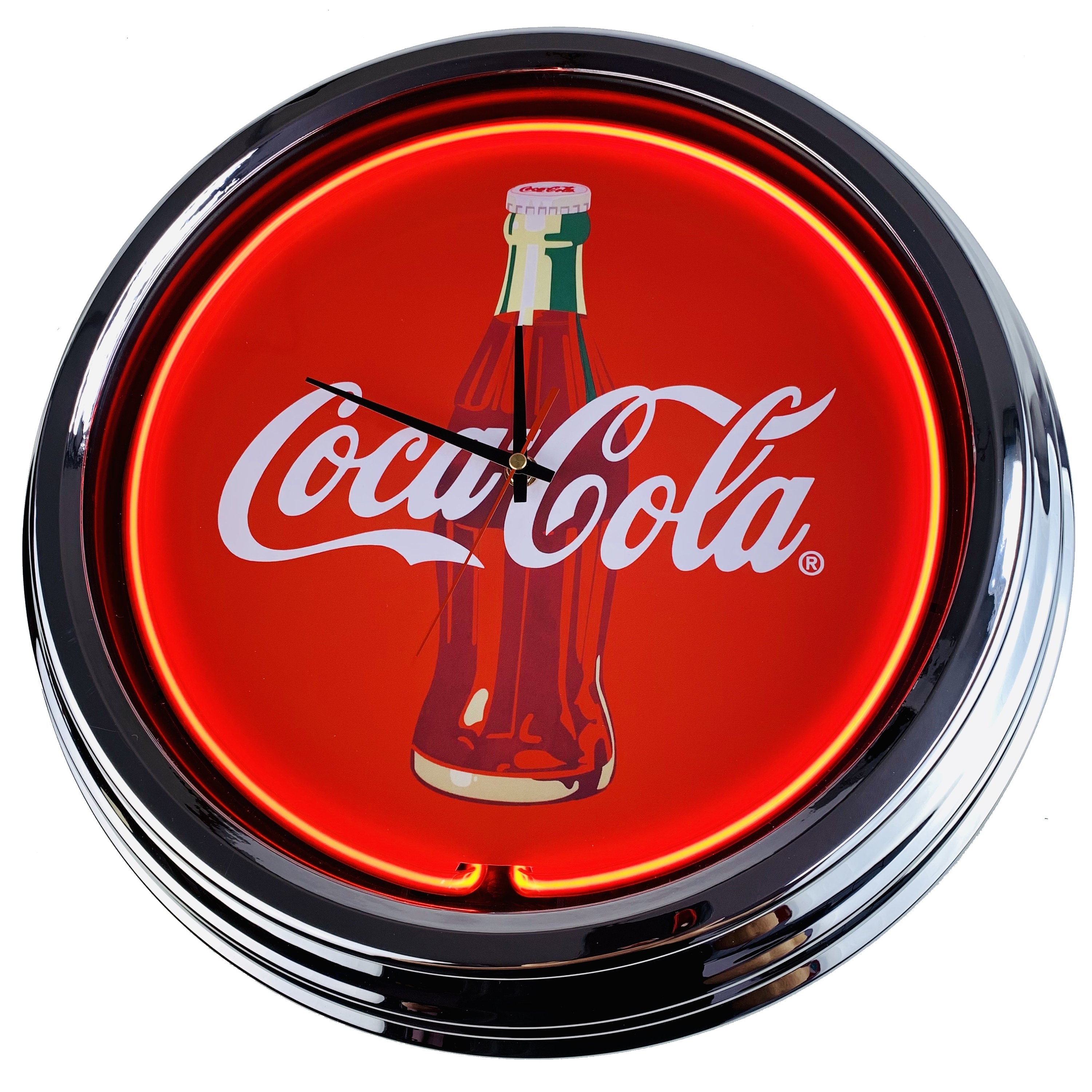 Orologio Da Tasca Coca Cola Con Portachiavi - Patina Metallo Vintage - Movimento Manuale