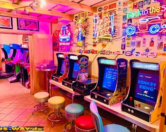 G-28Asteroids Retro Arcade Cabinet TV Video Slot Machine