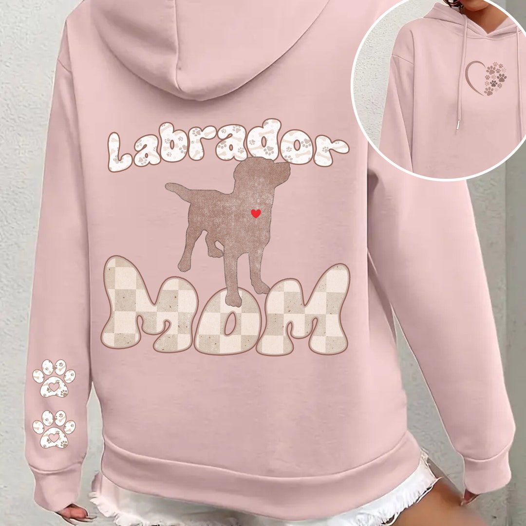 Labrador Dog Mama Sublimation PNG Heart & Paw Silhouette Plain and ...