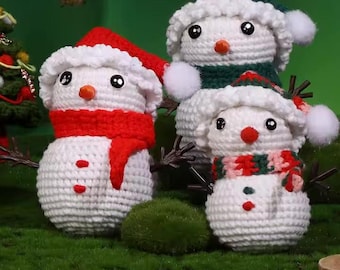 Christmas Crochet Kit – DIY Amigurumi Ornament Set for Beginners | Holiday Crochet Gift | Crochet Kit for Adults & Kids