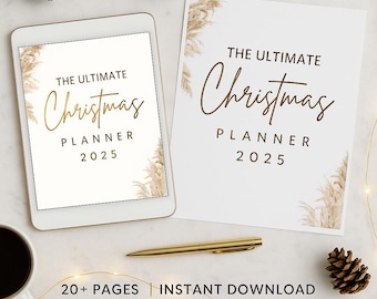 Christmas Planner Printable, Holiday Planner, Xmas Organizer, Christmas To Do List, Gift List, Budget & Meal Planner, Christmas Tracker PDF