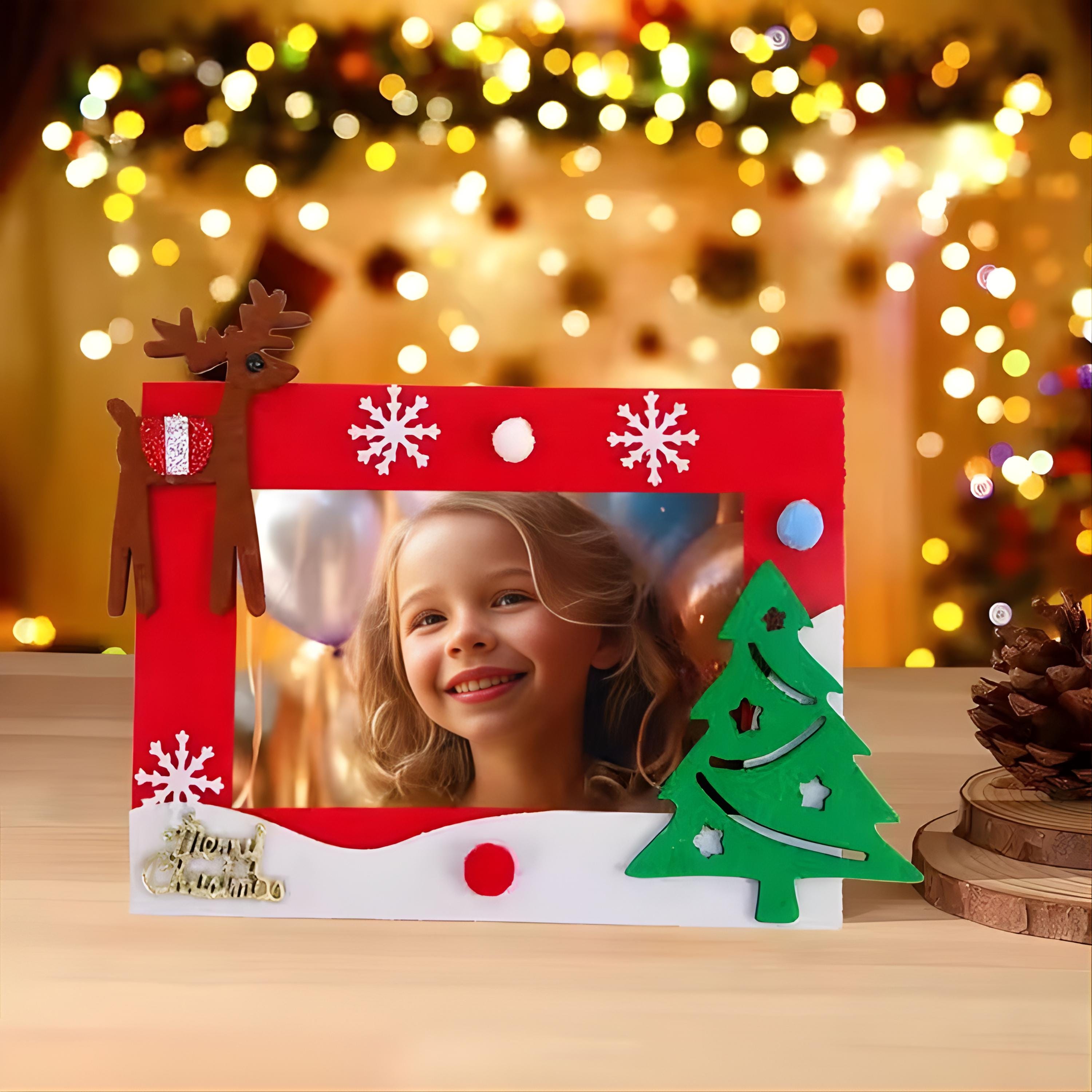 40 Candy Cane Crafts Kids Will Love 21 DIY Christmas Photo Frame Craft Kit - Felt Ornament Craft for Kids…