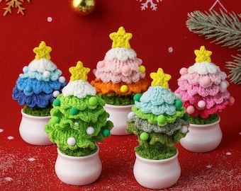 Handmade Knitted Christmas Tree Ornament Craft Kit – DIY Holiday Decor
