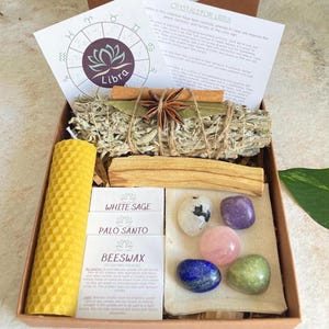 Libra Zodiac Crystal Set, Healing Crystals for Libra, Libra Birthday Gift, Libra Zodiac Gift Box, Libra Crystals, Crystals for Libra