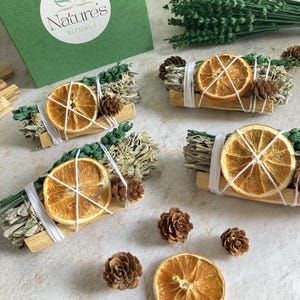 Weißer Salbei und Palo Santo Smudge Kit, Energiereinigung, spirituelles Geschenk, Hausreinigung, Good Vibes Smudge Kit, Haussegen