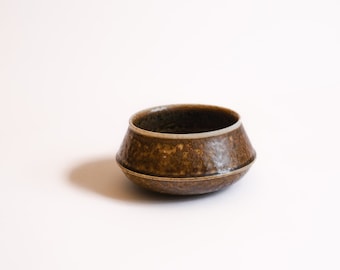 Carl-Harry Stålhane - Rörstrand - Stoneware CEO Bowl Hare's Fur Glaze - Swedish MCM 1960s