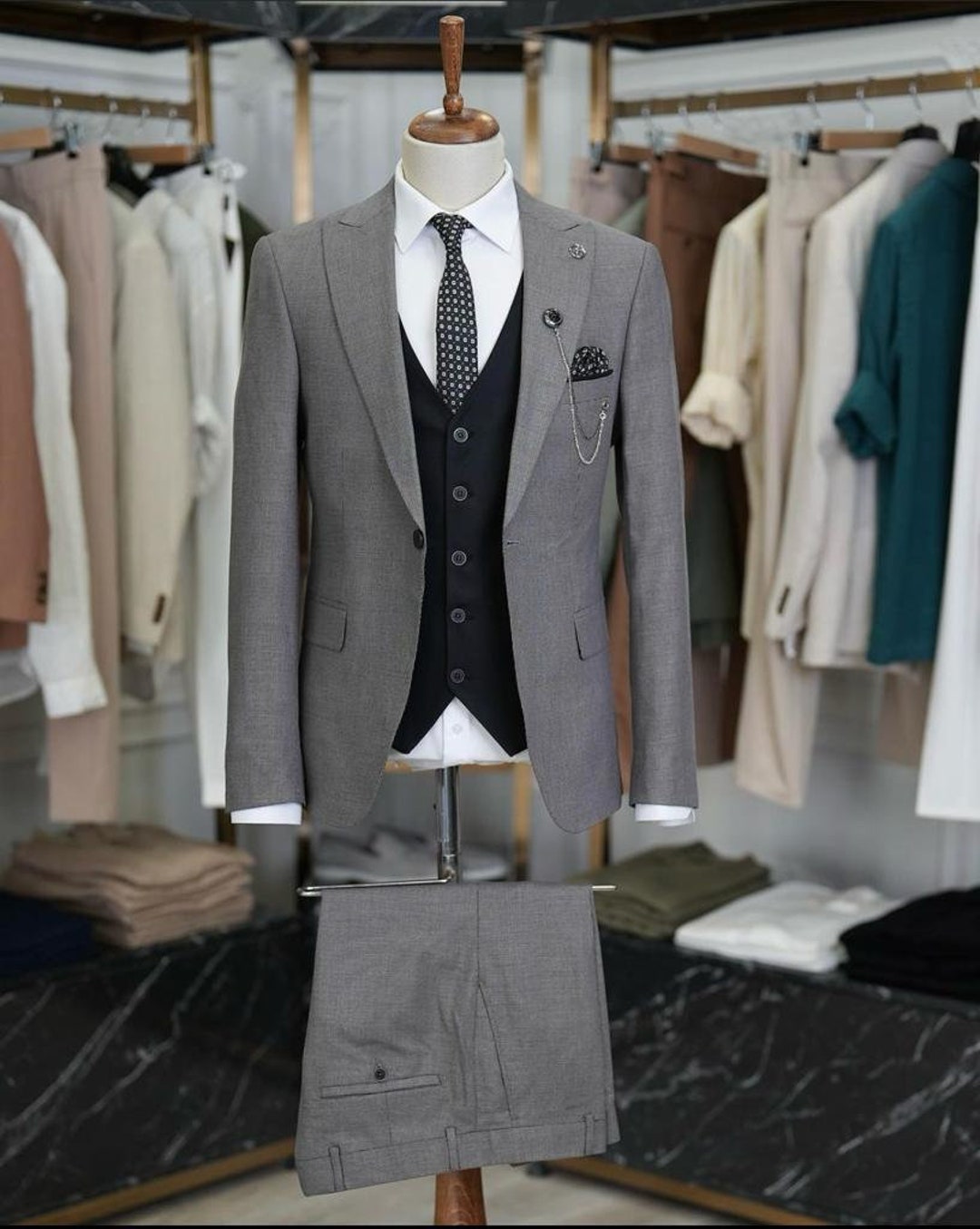 3 Pcs Suit for Men's - Etsy 3 Pcs Suit for Men's - Etsy