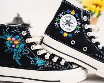 Converse Embroidery|Custom | Converse 1970s | Converse shoe | Handmade| Converse Chuck Taylor 1970s| Customized|Personalized | gifts for her