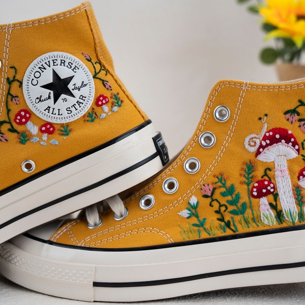 Converse Embroidery,Converse Custom,Converse Design,1970s shoe,Converse shoe,HandmadeCustomizable,Converse Chuck Taylor 1970s,gifts for her