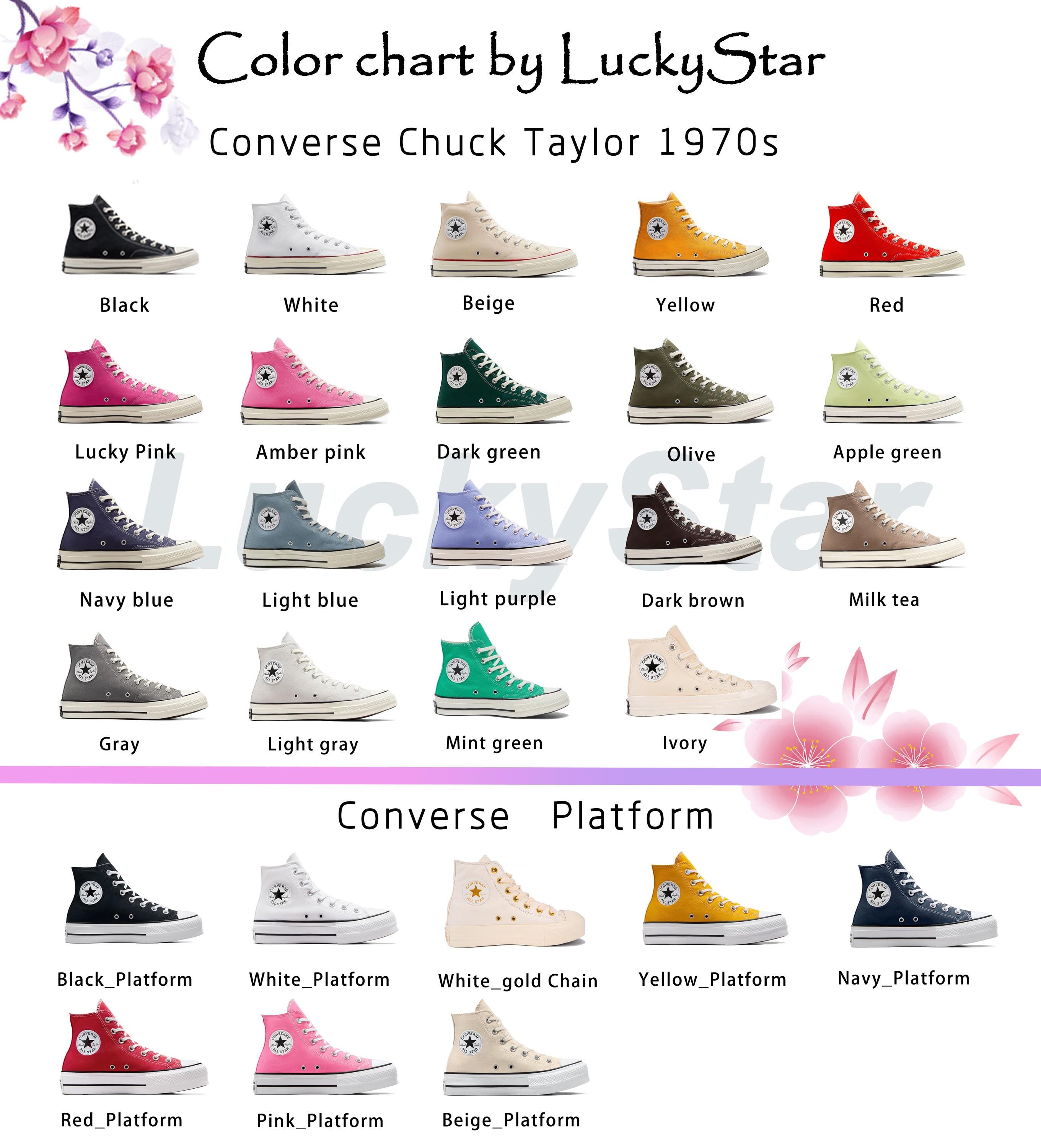 Custom Embroidered Converse High Tops Chuck Taylor Hand