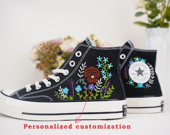 Custom Converse Chuck Taylor Embroidered,Personalized Converse Embroidery Shoes,Custom dog Design,Unique Handmade Gift for Sneaker Lovers