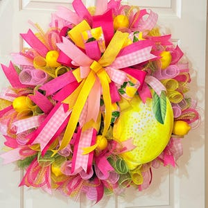Summer Lemon grapevine wreath