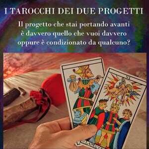 Tarologisch OVERLEG twee projecten: project, persoonlijke identiteit en latente aspecten, externe en interne invloeden, online en schriftelijk.