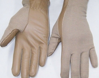 Gants de pilote en cuir Nomex Airforce Army résistants au feu coyote havane marron clair P, M, L, XL, XXL