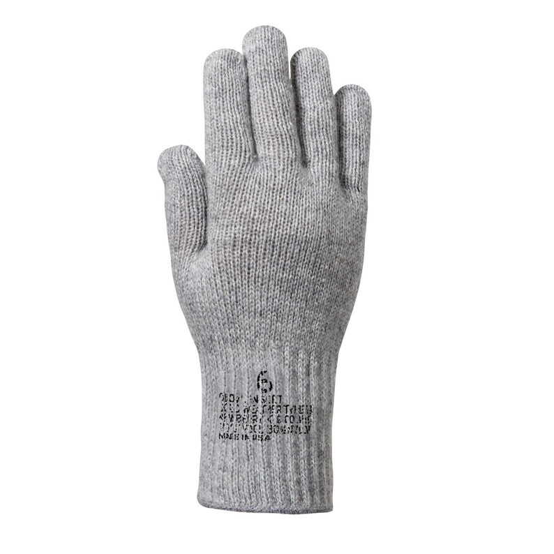 Wool Gloves Us Made In USA Olive Black Tan Grey Sizes XS,S,M,L,XL,2X image 2