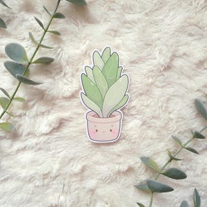 Plant Friend - Vinyl Sticker, glänzend, Topfpflanze Aukleber
