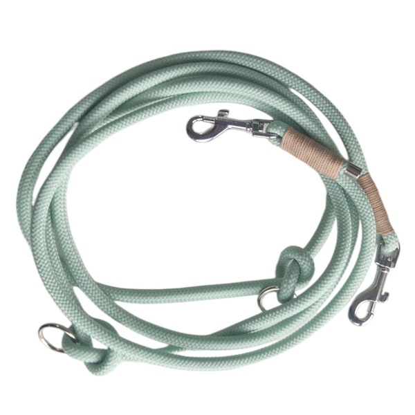 Dog leash Mint made of light PPM 8-10 mm adjustable