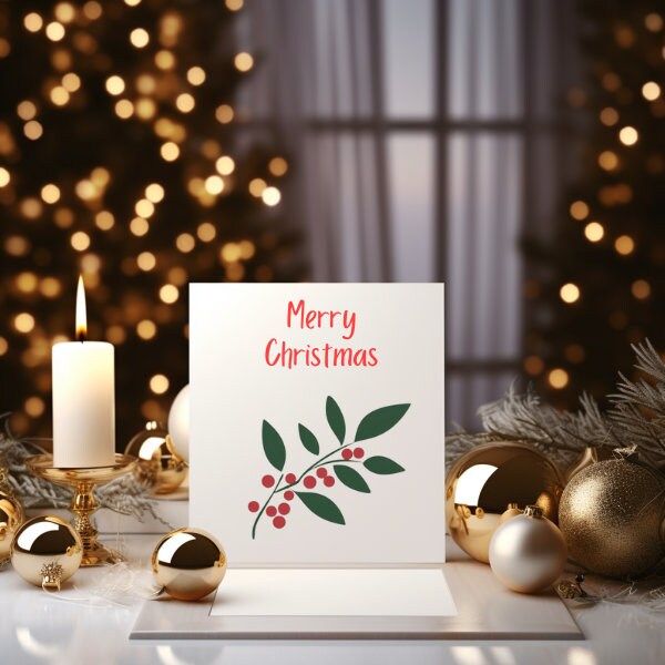 High Quality Holly SVG & PNG, Holly Vector Wall Art, Holly Cut File