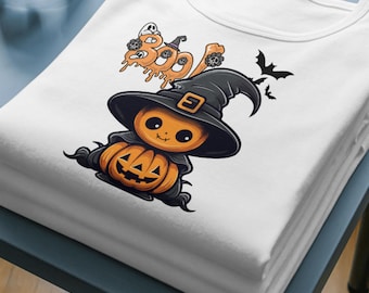 Cute Pumpkin Halloween PNG, Spooky Season png, popular halloween shirt png vintage, horror Halloween png, Halloween png, fall png