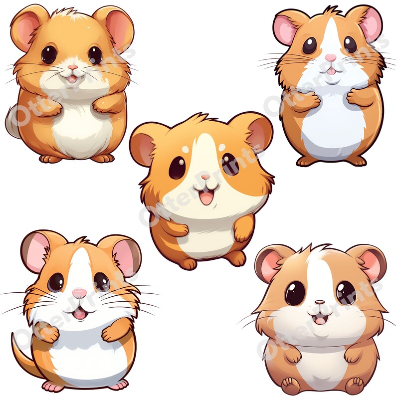 Hamster Design Cute Hamster Clipart - 10 High Quality Transparent Pngs | Illustration ...