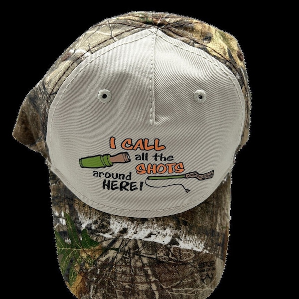 I Call All The Shots Around Here Duck Toddler Hat | Hunting | Child | Gift for Son | Hunter | Duck Call | Camo Camoflauge | Outdoors