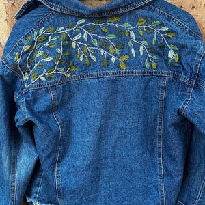 Vintage Jeansjacke bestickt