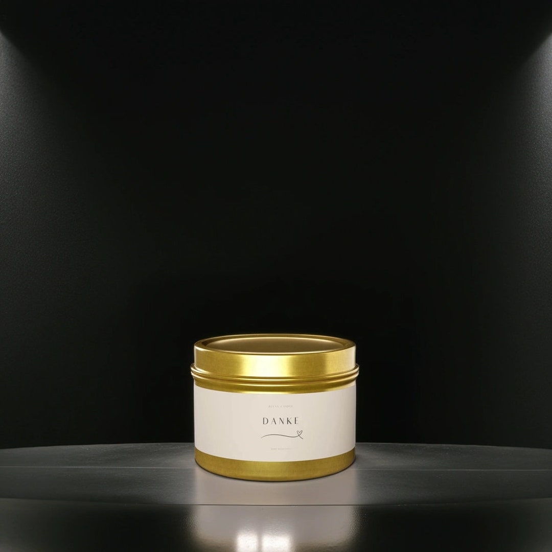 Decorative Scented Candle With Message thank You Perfect Valentine's