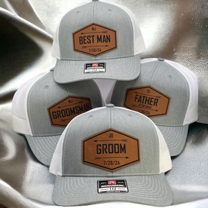 Custom Groom Hat | Richardson 112 | Wedding Hats | Custom Hat for Groom | Personalized Hat | Best man Hat | Wedding Announcement | Groomsmen
