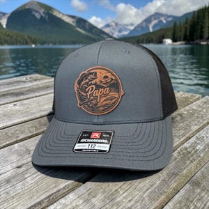 Custom Fishing Hat with Name Patch | Personalized Angler Trucker Cap