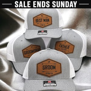 Custom Richardson 112 Groom Hat: Personalized Groomsmen Gift