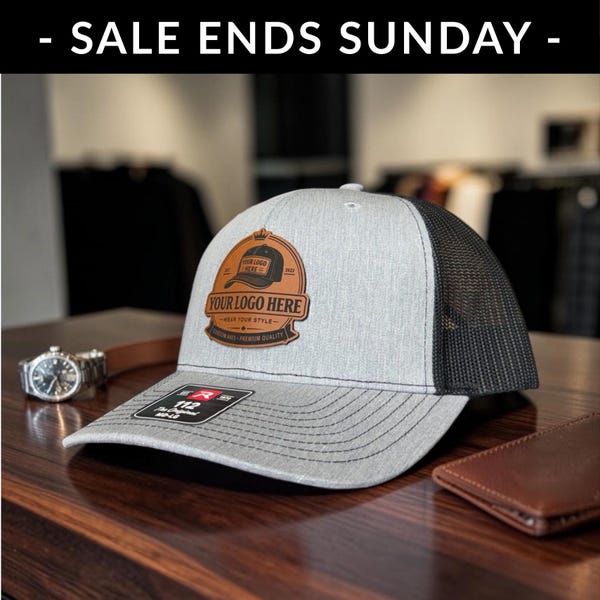 Custom Logo Leatherette Patch Hat: Bulk Business Merch