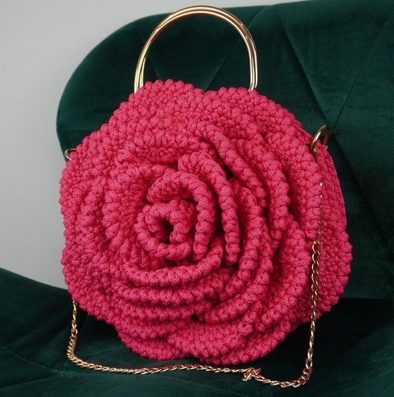 Pink rose purse online