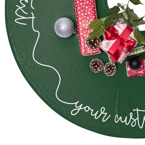 Gonna per albero di Natale personalizzata, gonna per albero con scritta personalizzata, decorazioni per la casa di Natale, regalo per la famiglia, albero di Natale, regalo di Natale unico immagine 3