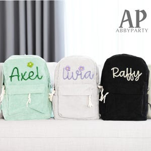 Sac à dos brodé personnalisé pour enfants, cartable personnalisé pour enfants, cadeau de rentrée des classes, sac à dos d'école pour tout-petits, cadeaux pour enfants, cadeau de Noël