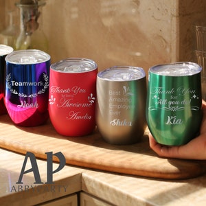 Personalized 12oz Coffee Mug, Christmas Employee Appreciation Gift Tumbler, Custom Mug, Employee Gift, Work Team Gift, Thanksgiving Staff