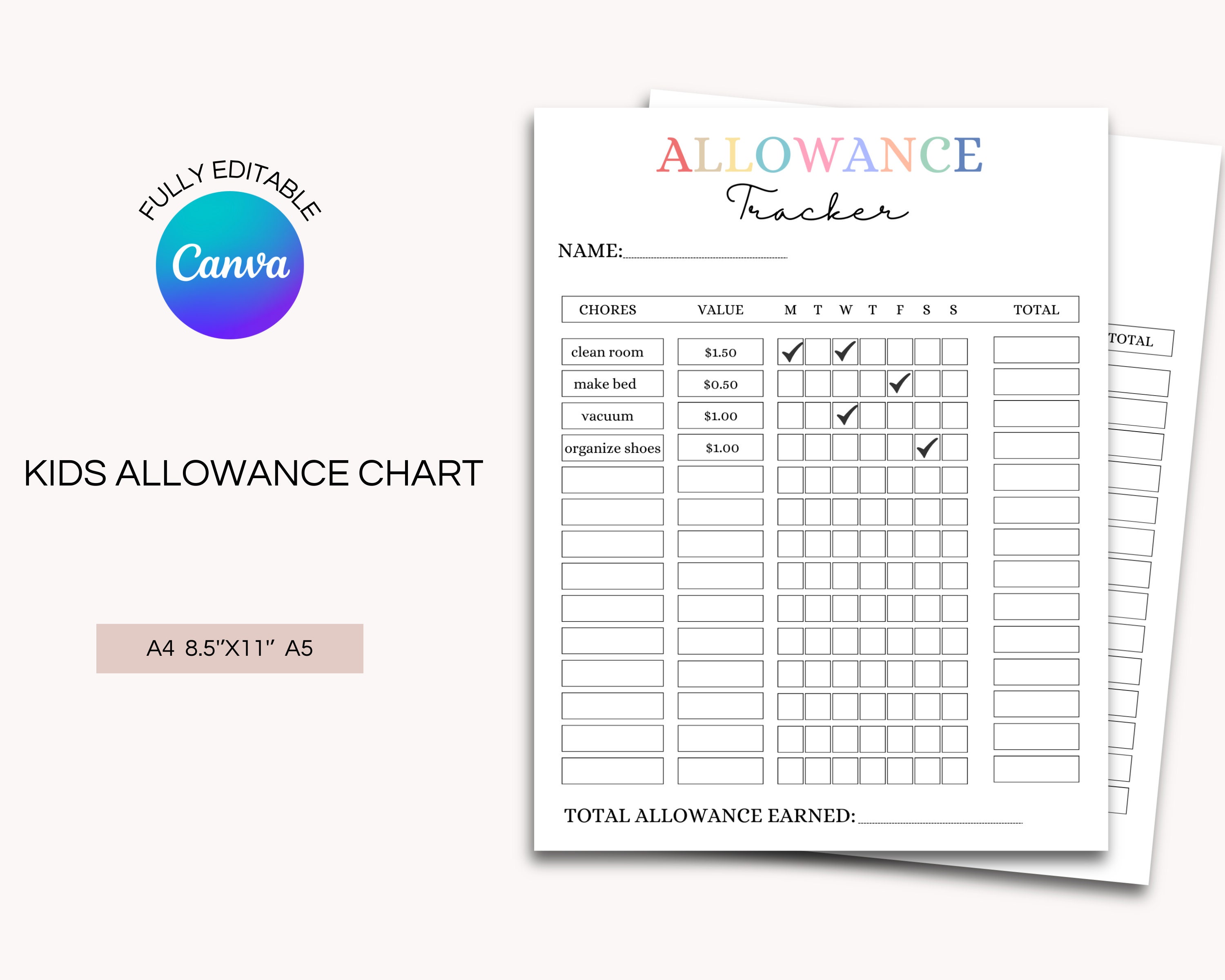 allowance-chart-for-kids-weekly-allowance-chore-chart-money-etsy