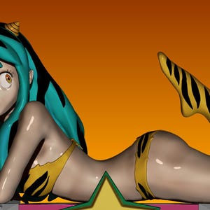 Lamu manga 3D resin 12k EXCLUSIVE model kit read description
