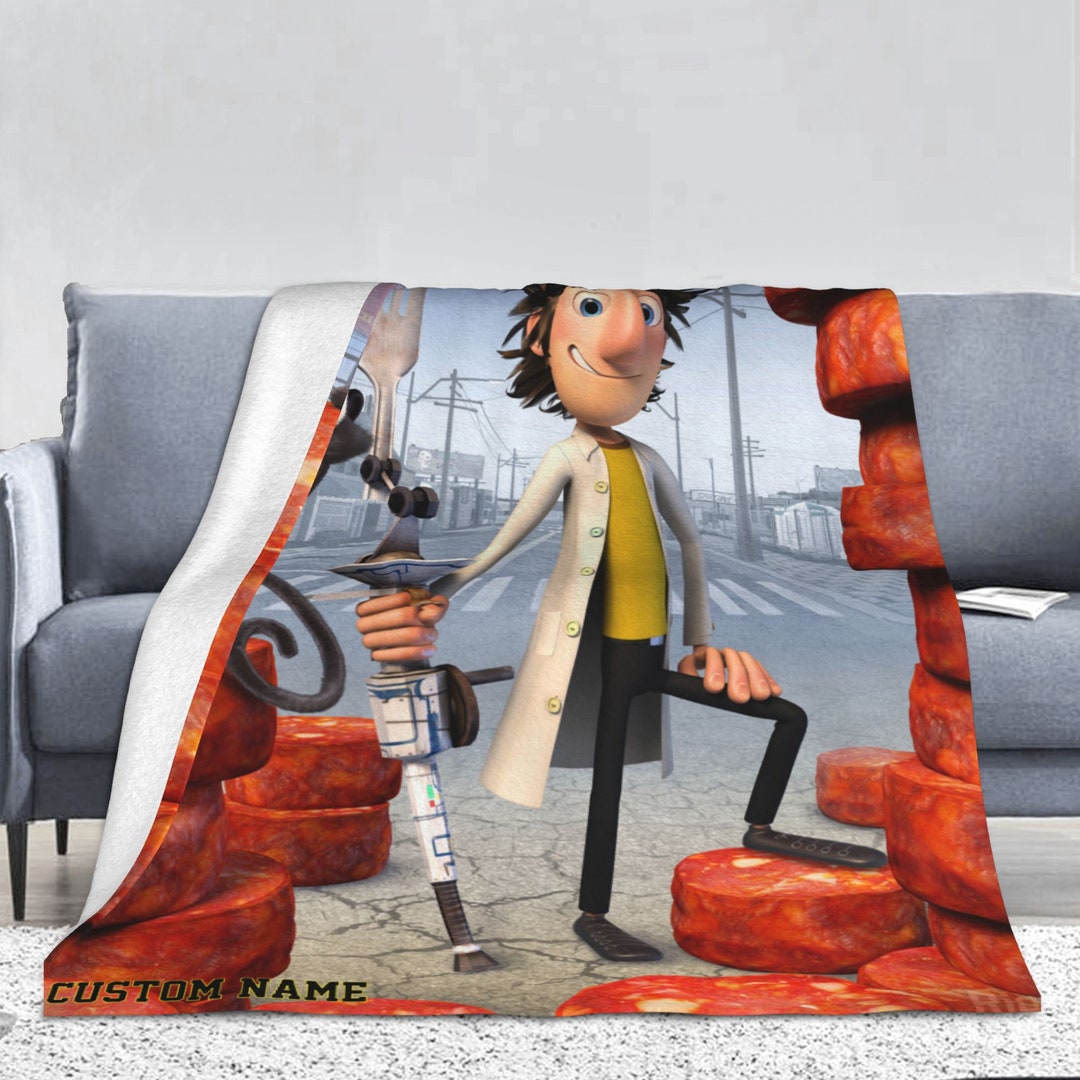 Cloudy With A Chance of Meatballs Blanket Custom Name Blanket Etsy